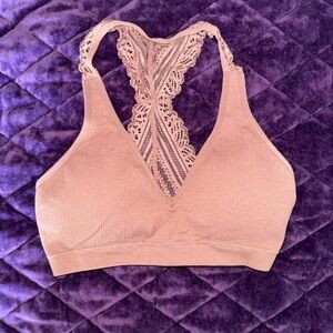 Lace-Back Bralette in Mauve